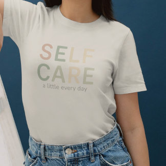 Zelfzorg, Gezellige Typografie, Warme Esthetiek T-shirt