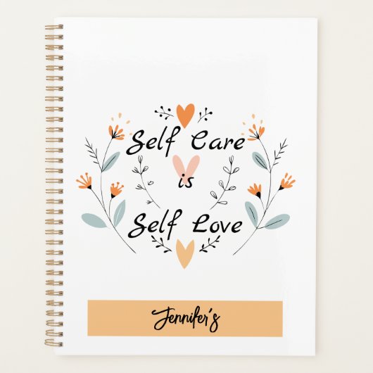 Zelfzorg is zelfliefde: omarm jezelf planner (Voorkant)