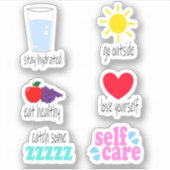 Zelfzorg Sticker Set (Voorkant)