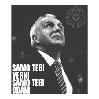 Zeljko Obradovic ZOC Partizan Foto Afdruk