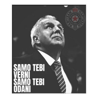Zeljko Obradovic ZOC Partizan Foto Afdruk