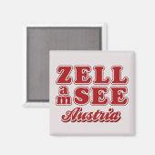 Zell am See magnet Magneet (Voorkant / Achterkant)