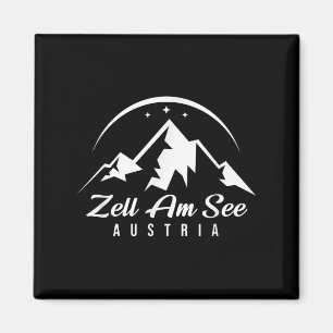 Zell Am See Oostenrijk Skigebied Skiën Snowboarden Magneet
