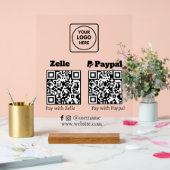 Zelle PayPal | Code QR Scan pour payer le logo de (Mariage)