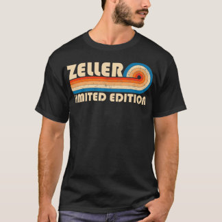 ZELLER Achternaam Retro Vintage 80s 90s Verjaardag T-shirt
