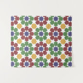 zellige Pattern Moroccan Ceramic Art Traditional Wandkleed (Voorkant (horizontaal))