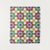 zellige Pattern Moroccan Ceramic Art Traditional Wandkleed (Voorkant)