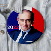 Zemmour 2022 ronde button 6,0 cm (In situ)