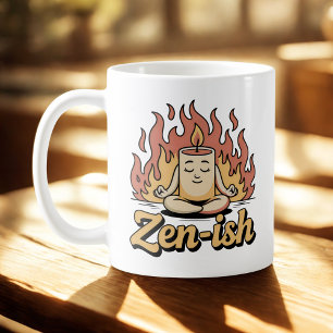 Zen-achtig Zelfbewuste kalmte met vurige humor Koffiemok
