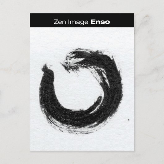 Zen-Afbeelding: Enso Briefkaart (Voorkant)