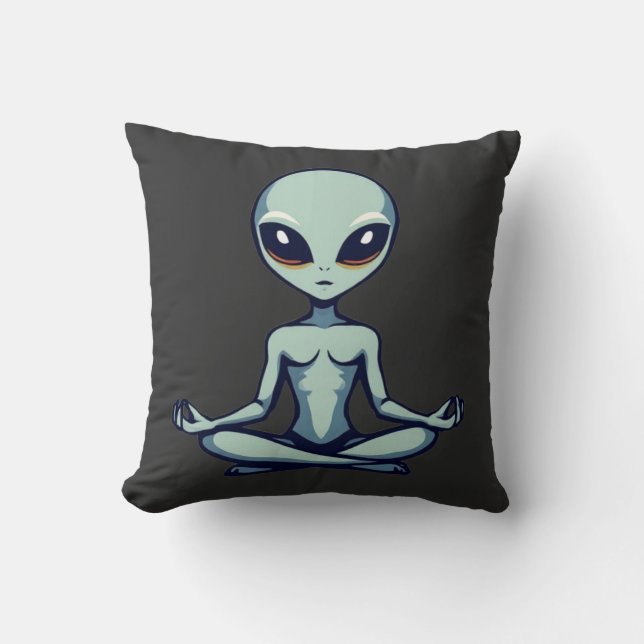 Zen Alien Kussen (Voorkant)