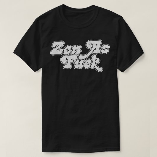 Zen als Retro Typografie Ontwerp 1 T-shirt (Design voorkant)