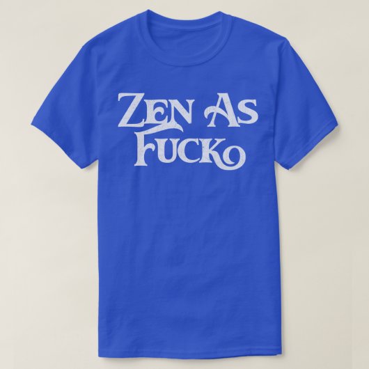 Zen als Retro Typografie Ontwerp T-shirt (Design voorkant)