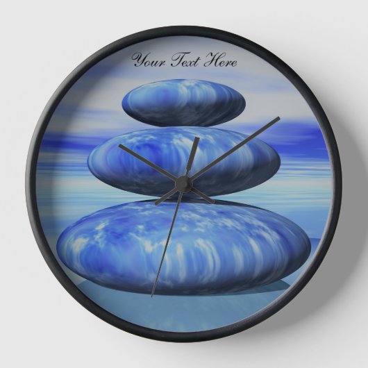 Zen Arctic Stations Équilibre Mur Horloge (Recto)