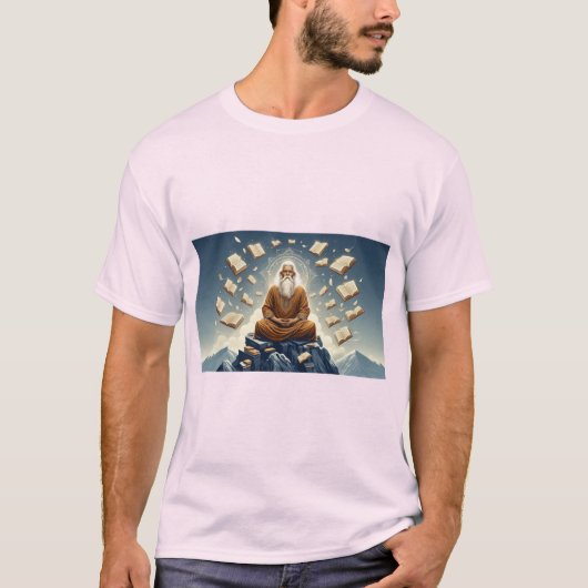 Zen Asanas : T-shirt Pose de Méditation (Devant)