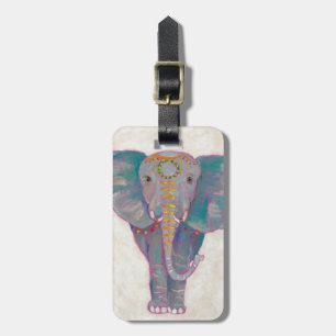 Zen Asian Elephant Bagagelabel