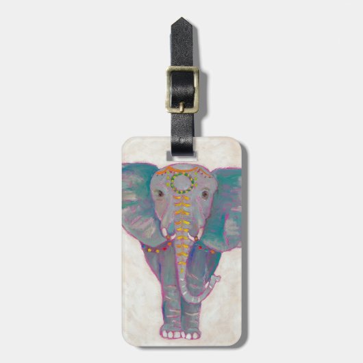 Zen Asian Elephant Bagagelabel (Voorkant verticaal)