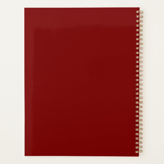 Zen Aziatisch Landschap Pagode Schilderij Spiraal Planner (Achterkant)