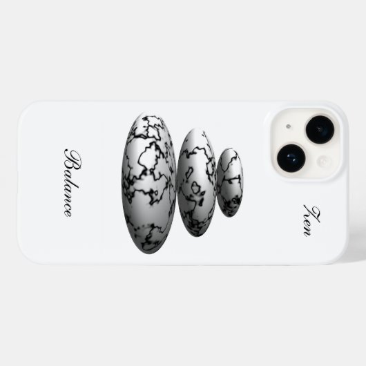 Zen Balance Case-Mate iPhone Case (Achterkant (horizontaal))