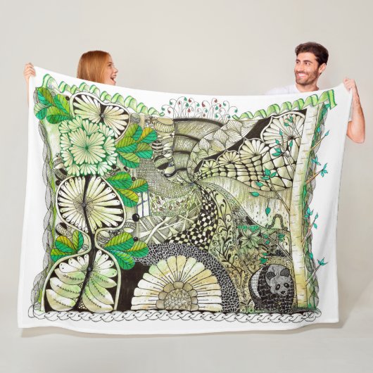 Zen bamboe en panda deken (In situ)