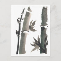 Zen Bamboo Art Briefkaart