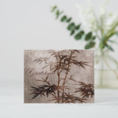 Zen Bamboo Gratitude Briefkaart (Staand voorkant)
