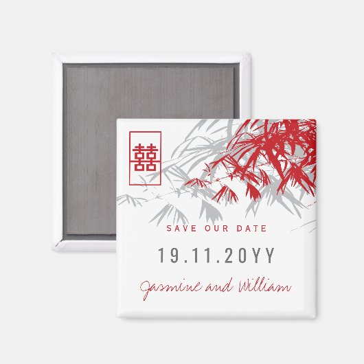 Zen Bamboo vertrekt het Chinese huwelijk om de dat Magneet (Voorkant / Achterkant)