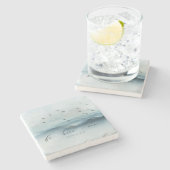 Zen Be here Now Keepslag Stenen Onderzetter (Zijkant)