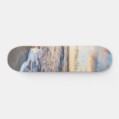 Zen Beach Sunset Ocean Waves Skateboard (Horizontaal)