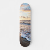 Zen Beach Sunset Ocean Waves Skateboard (Voorkant)