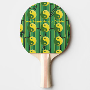 Zen, Biologisch, Bamboe, Ying Yang Tafeltennisball Tafeltennisbatje