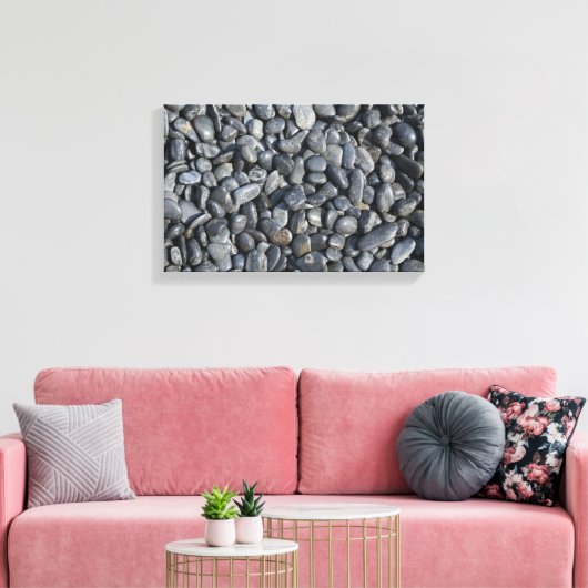 Zen Black Rocks Canvas Afdruk (Insitu (Woonkamer))