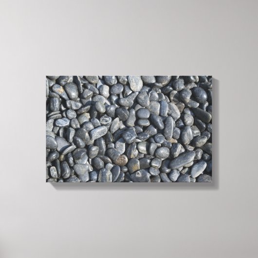 Zen Black Rocks Canvas Afdruk (Voorkant)