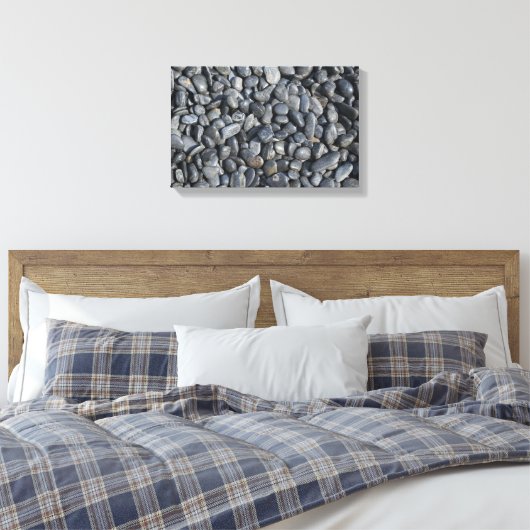 Zen Black Rocks Canvas Afdruk (Insitu (Slaapkamer))