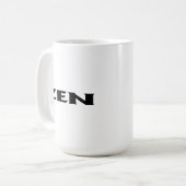 Zen black white mug (Devant gauche)