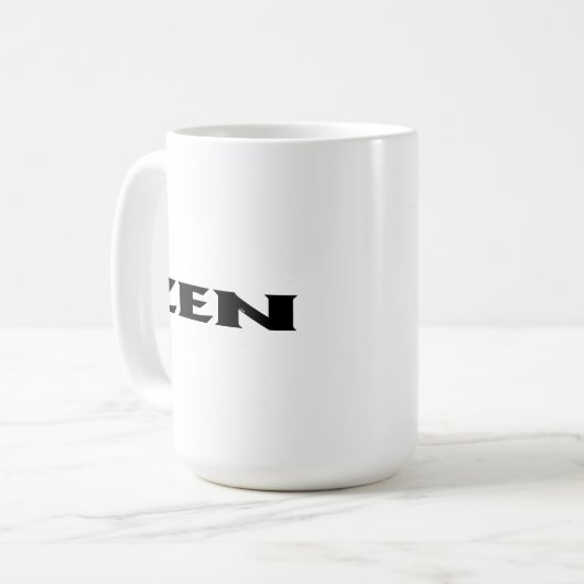 Zen black white mug (Devant gauche)