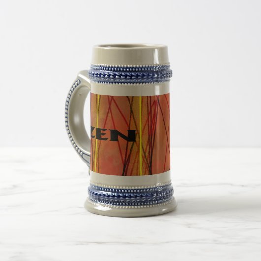 Zen black wire stein bierpul (Voorkant links)