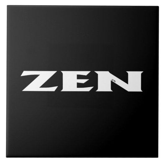 Zen blanc noir grand carreau (Devant)