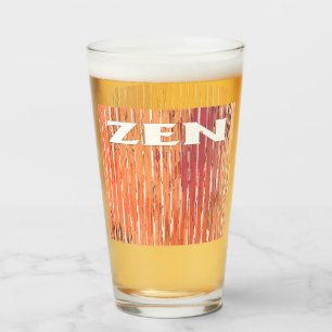 Zen blanc roseaux verre tumbler