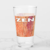 Zen blanc roseaux verre tumbler (Devant)