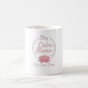 Zen Blijf Kalme Mama Gouden Lotus Kunst Koffiemok
