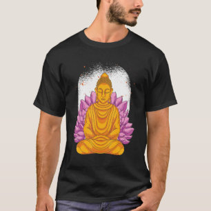 Zen Boeddhisme Boeddhistische Meditation Lotus Flo T-shirt