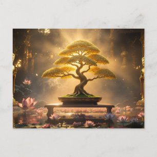 ZEN BOEDDHISME - BONSAI BOOM - BRIEFKAART