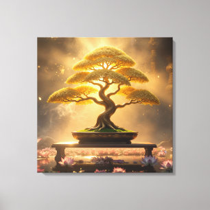 ZEN BOEDDHISME - BONSAI BOOM - CANVAS AFDRUK