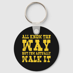 Zen Boeddhisme Spaghetti Western Stijl Sleutelhang Sleutelhanger