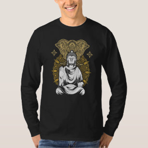 Zen Boeddhistische Mandala Olifant Boeddhisme Boed T-shirt