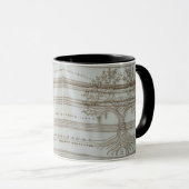 Zen Boho Tree of Life Floral Knit Combo Coffee Mug (Devant droit)