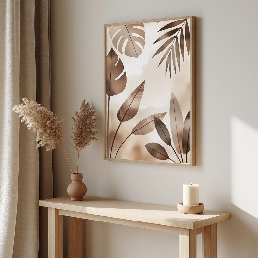 Zen botanique - Poster minimal - Décor japonais