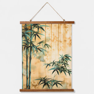 Zen Botanische Natuur Bamboebos Hangend Wandkleed