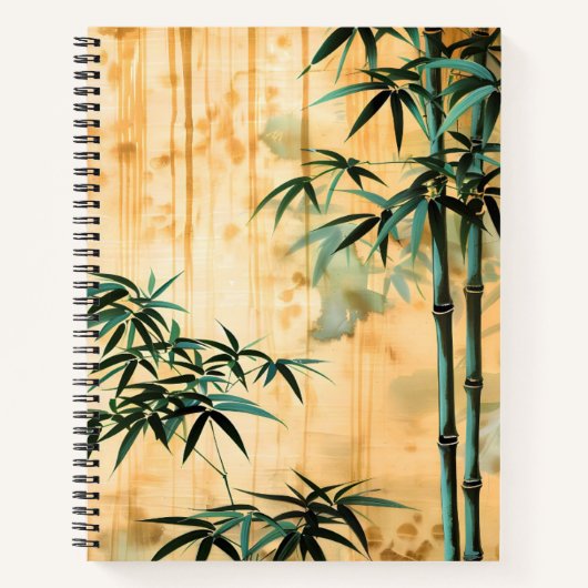 Zen Botanische Natuur Bamboebos Notitieboek (Voorkant)
